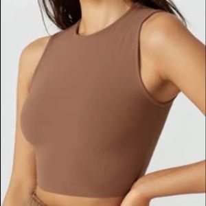 Joah Brown Second Skin Tank in Sueded Mocha - S/M